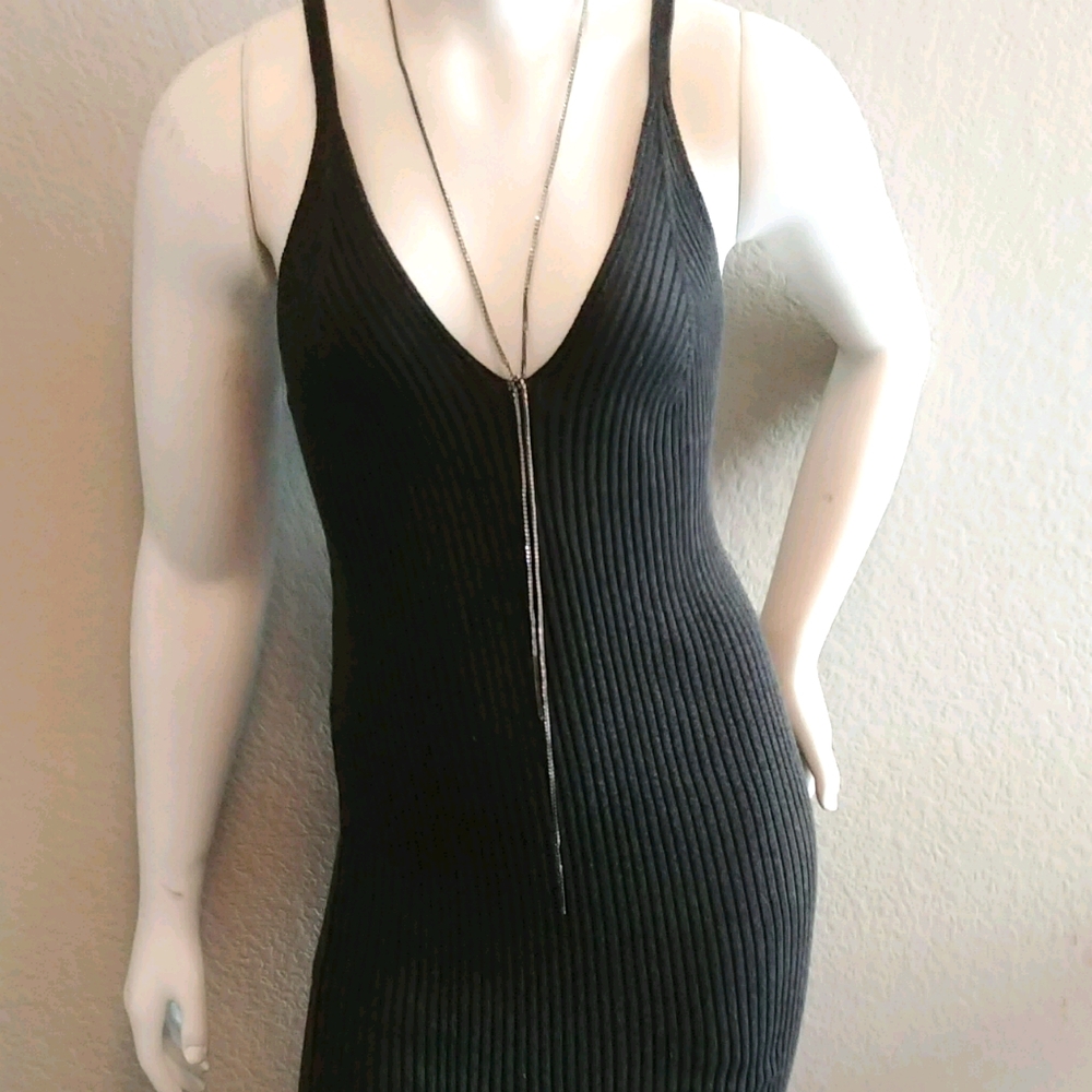 Strapped and Snatched knit midi dress
